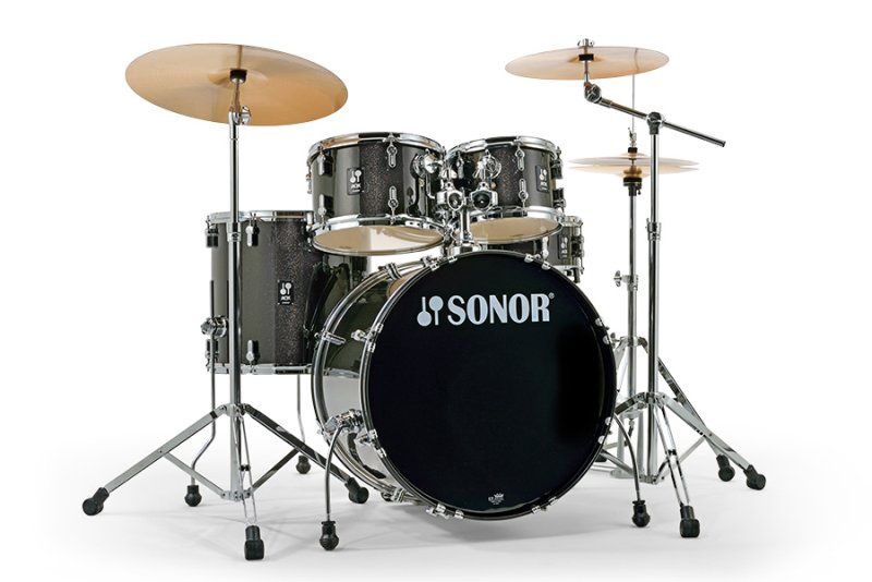 AQX Stage 5-piece Drum Shell Pack, Black Midnight Sparkle | 552289