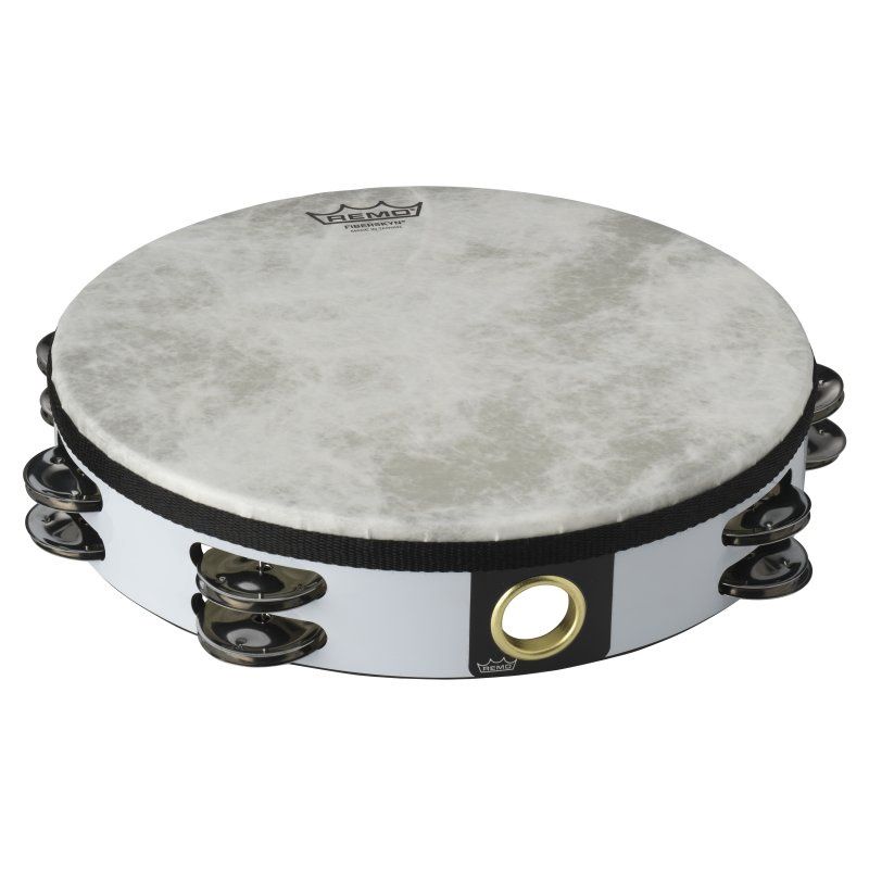 Fiberskyn® Tambourine - Quadura® White, 10&quot; | 474956