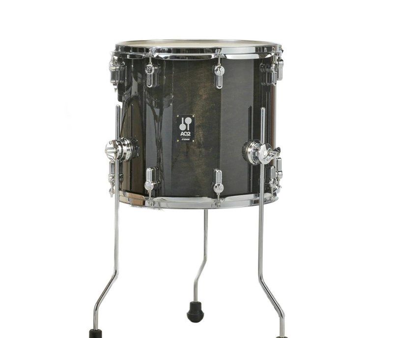 AQ2 Series 13&quot; X 12&quot; Floor Tom, Transparent Stain Black | 552623