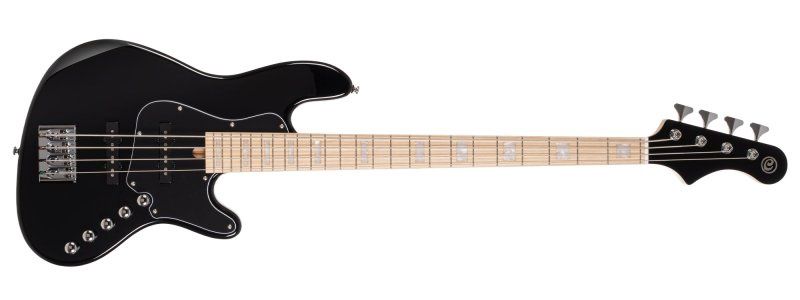 Elrick NJS 4 4-String Electric Bass With Case, Black | 552806