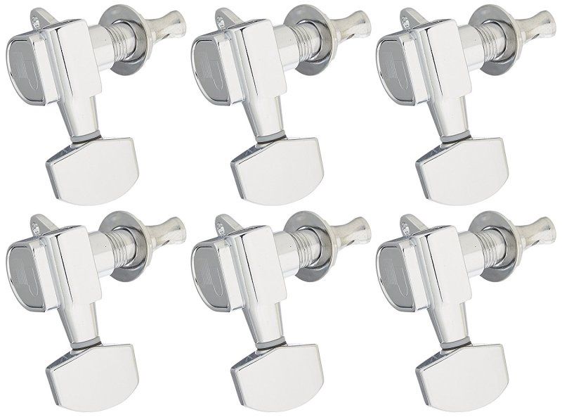 6-In-Line Mini Sealed Tuning Machines, Chrome | 497225