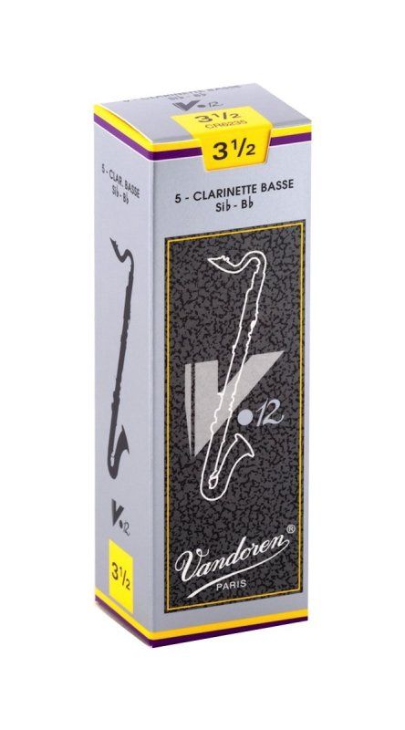 Bass Clarinet V 12 Reeds Strength No. 3.5, Box of 5 | 358333