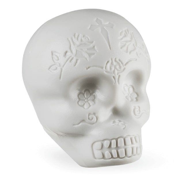 Sugar Skull Shaker, White | 520695