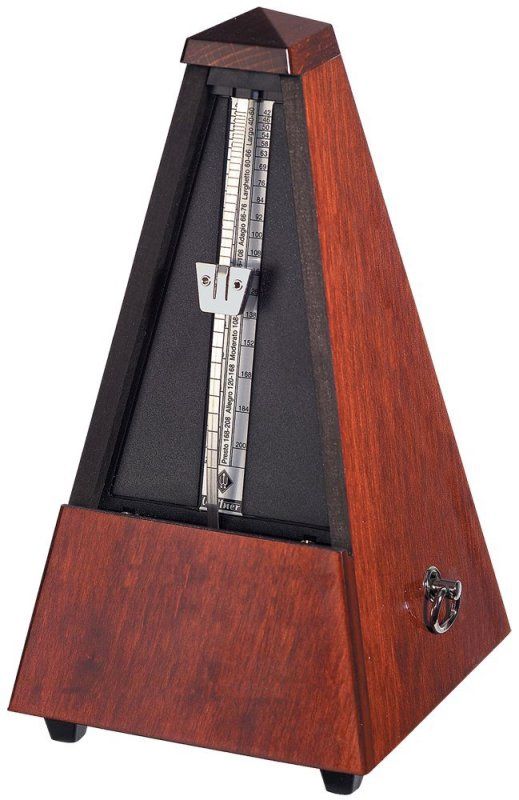 801 Wood Case Metronome without Bell, Gloss Mahogany | 308496