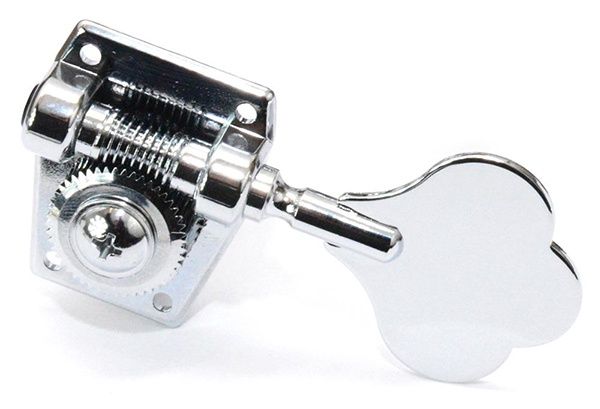 Bass Ratio 5 String 4 + 1 Classic Clover Leaf Button - Chrome | 534629