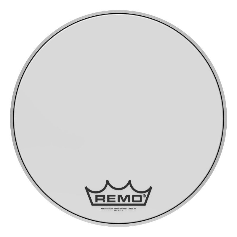 Ambassador® Smooth White™ Crimplock® Drumhead, 18&quot; | 477204
