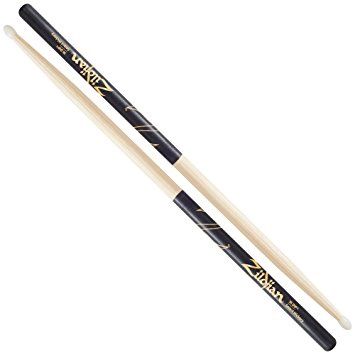 7A Nylon Tip Hickory Drumsticks with Black DIP | 507511