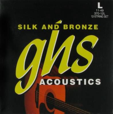 Silk and Bronze 12 String Acoustic Guitar String Set - Light .011 - .049 | 38679