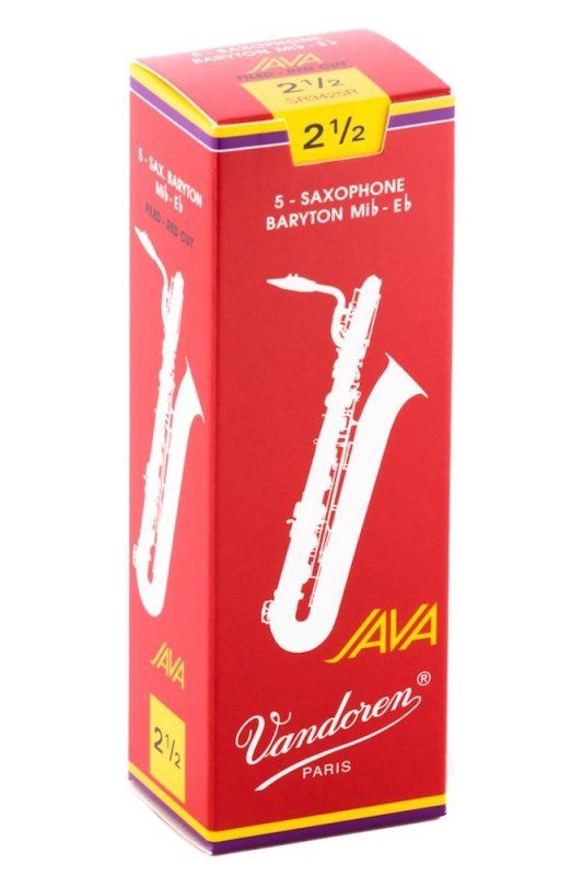 Bari Sax JAVA Red Reeds Strength 2.5; Box of 5 | 365937