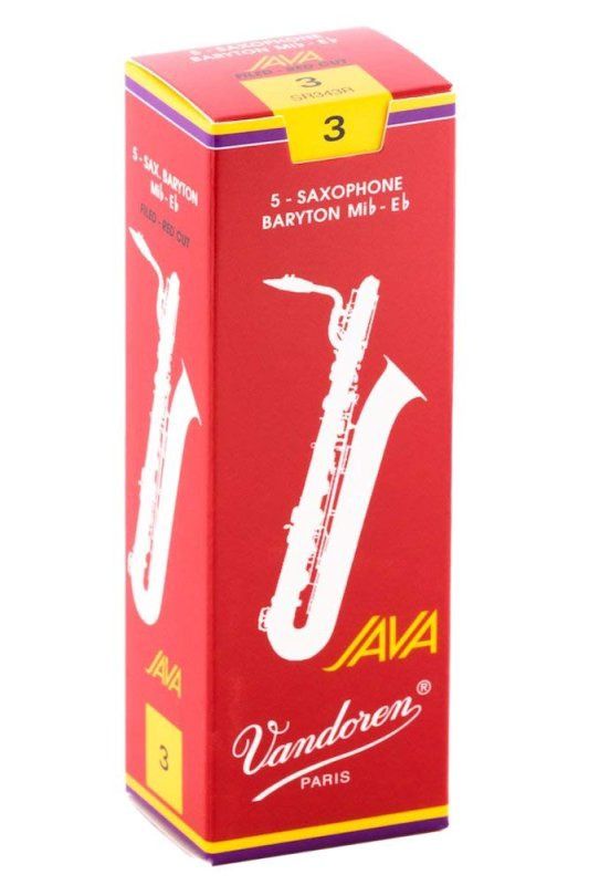 Bari Sax JAVA Red Reeds Strength 3; Box of 5 | 365938