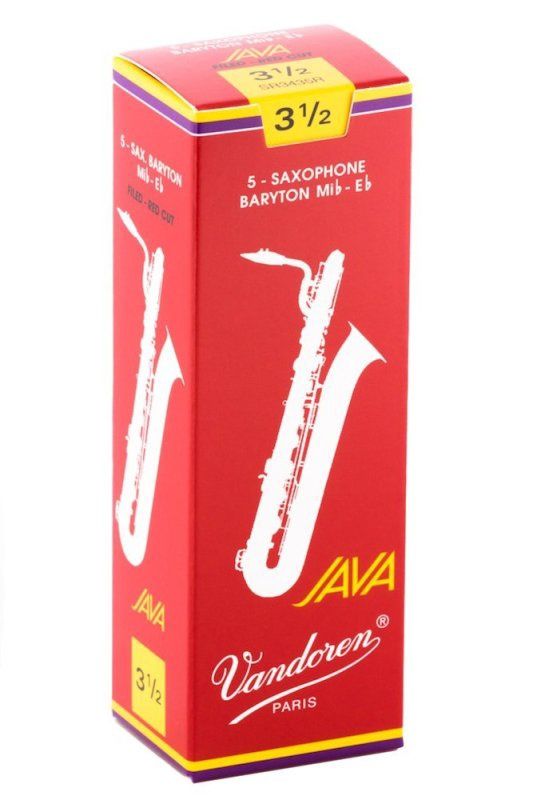 Bari Sax JAVA Red Reeds Strength 3.5; Box of 5 | 365939