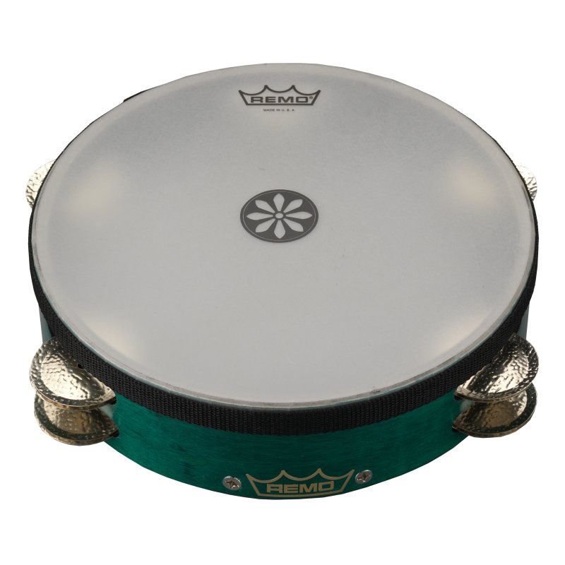 Tambourine Gospel Church Tambourine - Aqua, 10&quot; | 477403
