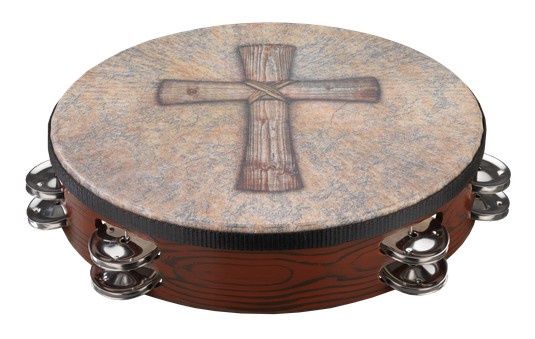 Tambourine Gospel Church Tambourine - Crosswind Sand, 10&quot; | 477399
