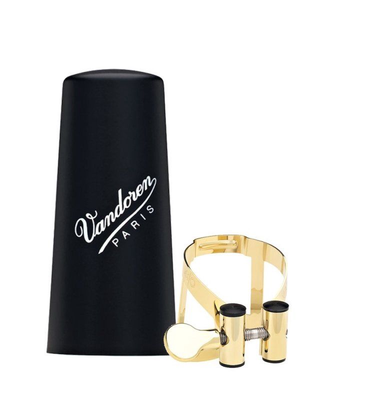 M/O Ligature and Plastic Cap for Bb Clarinet; Gold Plated | 367879