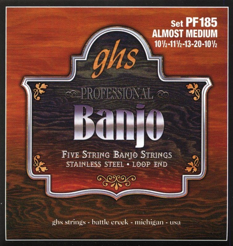 Stainless Steel Loop End 5-String Banjo Strings - Almost-Medium 10.5-20 | 230082