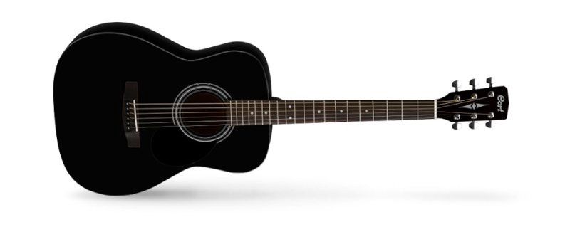 Black Satin Acoustic Guitar | 478124