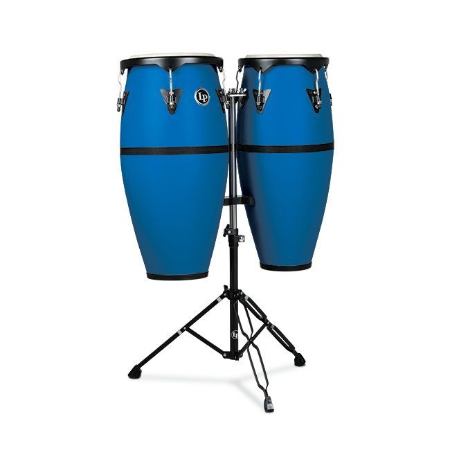 10&quot; &amp; 11&quot; Conga Set With Double Conga Stand, Race Car Blue | 600289