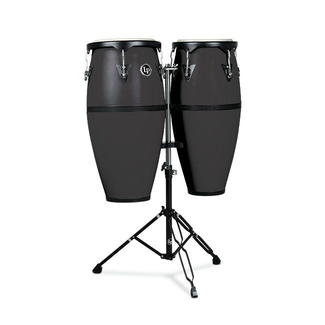 10&quot; &amp; 11&quot; Conga Set With Double Conga Stand, Onyx | 600290