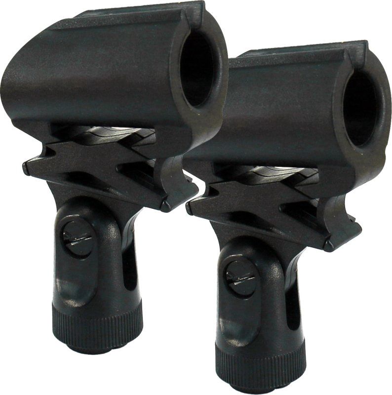 Small Condenser Anti-Vibration Rubber Microphone Clip (2-Pack) | 695868