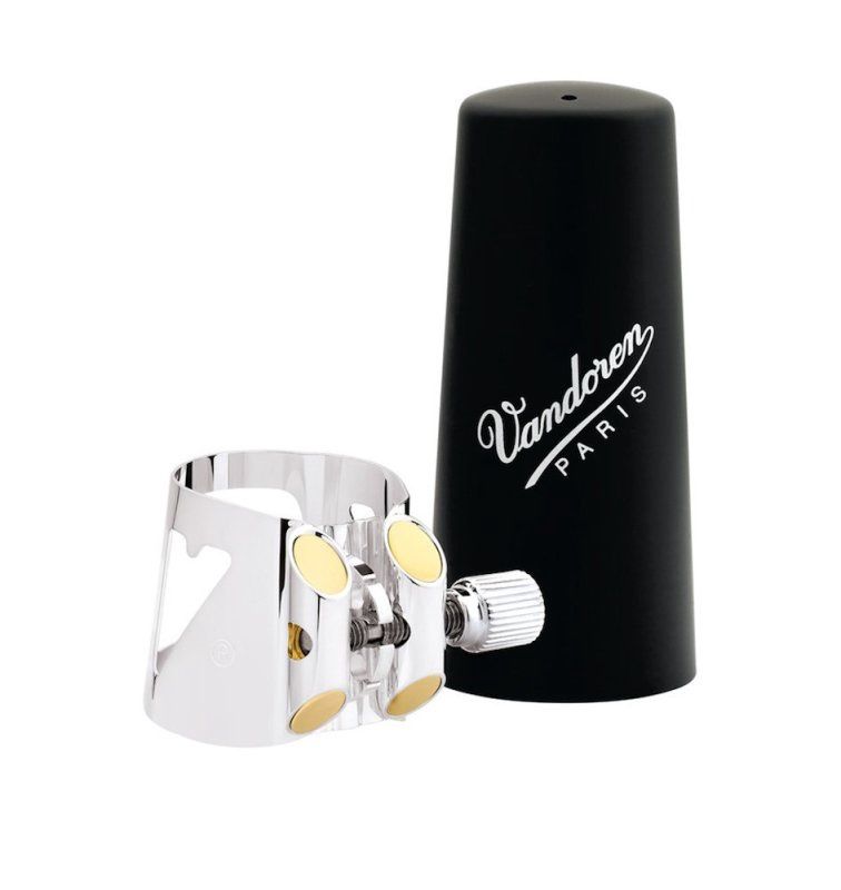 Optimum Ligature and Plastic Cap for Alto Clarinet Silver Plated | 321133