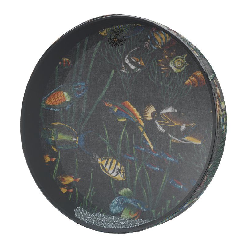 Ocean Drum - 2.5 X 16 Inch, Fish Graphic | 241083