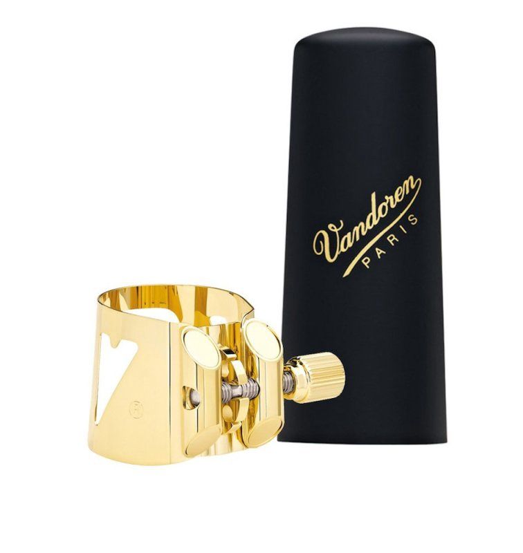 Optimum Baritone saxophone Gold-Gilded Ligature and Plastic Cap | 320175