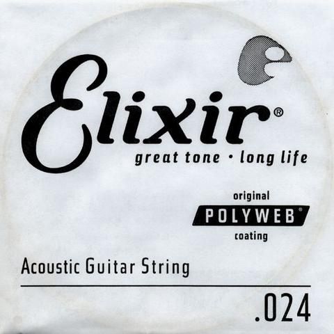 80/20 Bronze Acoustic Guitar String with Polyweb Coating - .024 | 321920