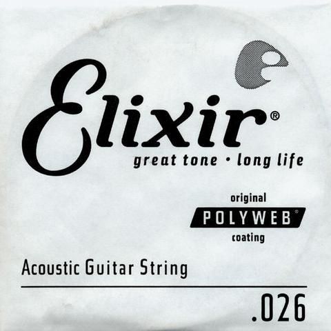 80/20 Bronze Acoustic Guitar String with Polyweb Coating - .026 | 321921