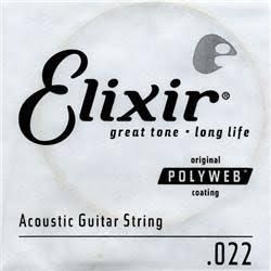 80/20 Bronze Acoustic Guitar String with Polyweb Coating - .022 | 321918