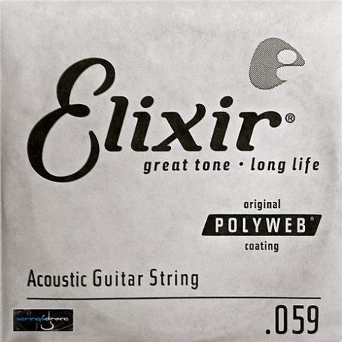 80/20 Bronze Acoustic Guitar String with Polyweb Coating - .059 | 321945