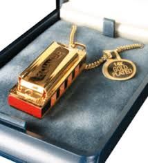 Gold Little Lady Harmonica Necklace | 213336