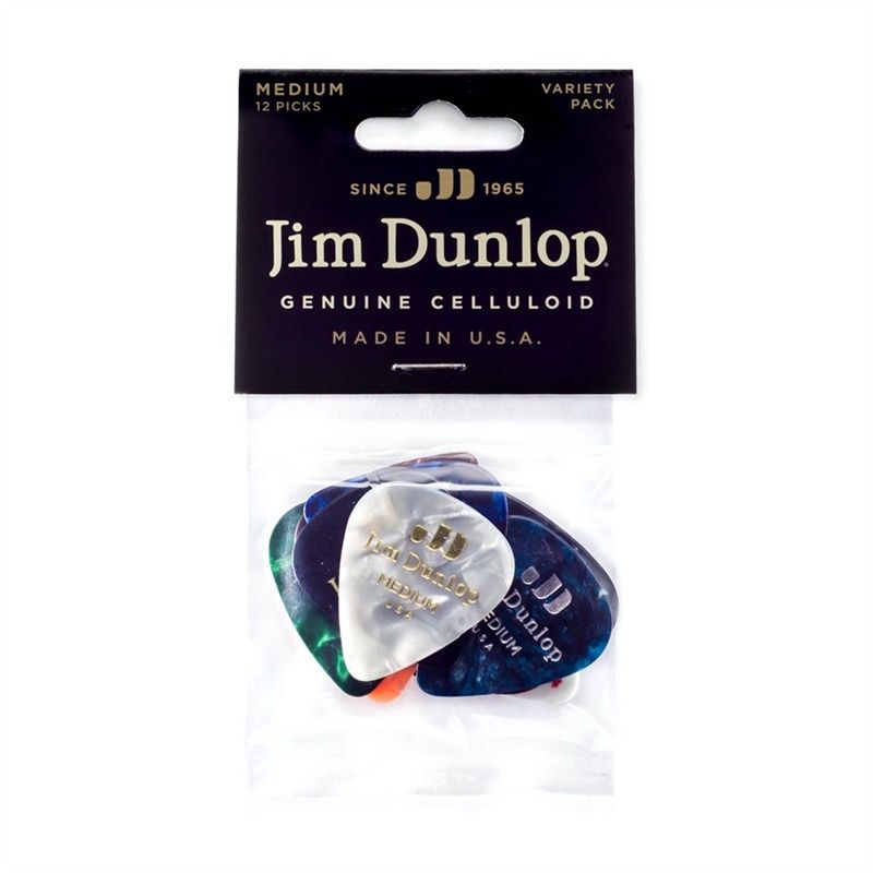 Celluloid Guitar Pick Variety Pack - Medium, 12 Pack | 486555