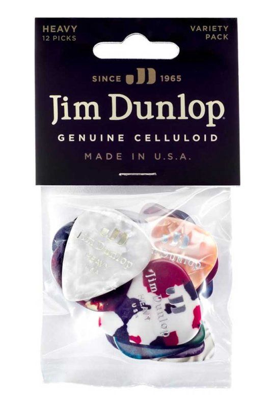Celluloid Guitar Pick Variety Pack - Heavy, 12 Pack | 486556