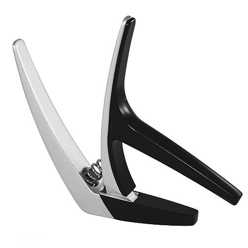 Nashville Lightweight Spring Capo For 6-String Guitar, Silver | 377542