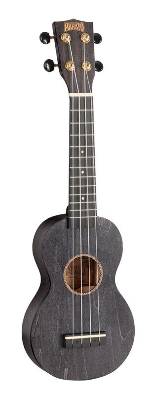 Slimline Series Soprano Ukulele With Carry Bag, Transparent Black | 592287