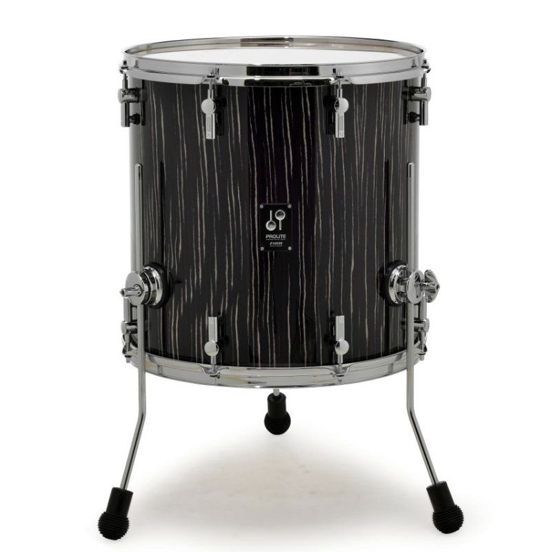 ProLite Series 18&quot; x 16&quot; Floor Tom, Ebony White Stripe | 592687