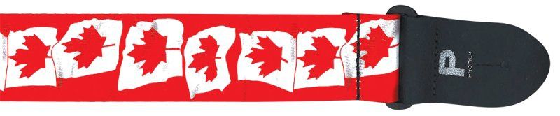 2” Canadian Flag Polyester Guitar Strap | 513817