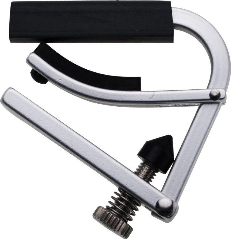 Lite Series, Anodized Aluminum Silver Finish Capo For Banjo/Mandolin, Silver Finish | 380050