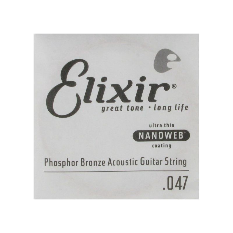 Phosphor Bronze Acoustic Guitar String with Nanoweb Coating - .047 | 322039