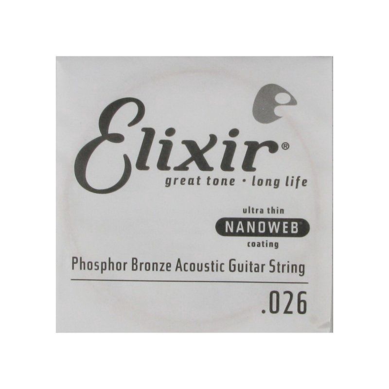 Phosphor Bronze Acoustic Guitar String with Nanoweb Coating - .026 | 322023