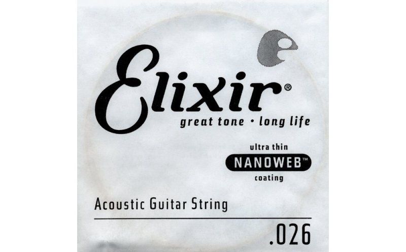Nanoweb .026 Acoustic Guitar String Single, ,026 | 322030