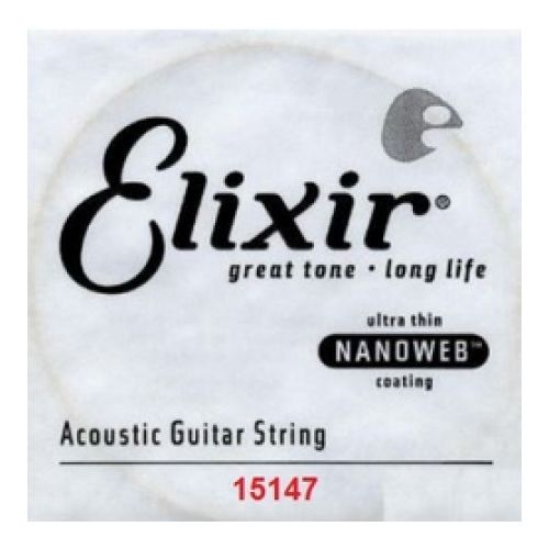 80/20 Bronze Acoustic Guitar Single String with Nanoweb Coating - .047 Gauge | 322049