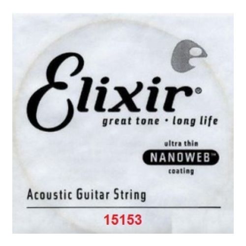 80/20 Bronze Acoustic Guitar String with Nanoweb Coating - .053 | 322053