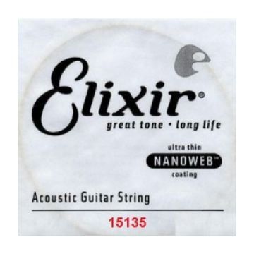 80/20 Bronze Acoustic Guitar Single String with Nanoweb Coating - .035 Gauge | 322040
