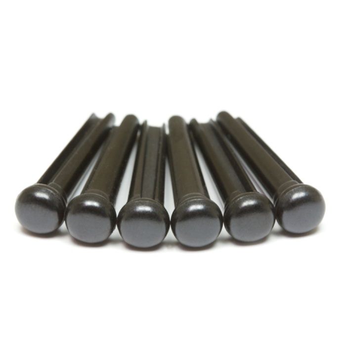 TUSQ Traditional Style Bridge Pins Black With No Inlay | 406982
