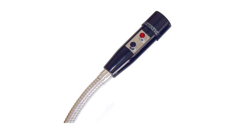 Omnidirectional Dynamic Microphone, 2 DPDT Push-to-Talk Switch, 19” Gooseneck, 2 3/4” Flange and 6’ | 516823