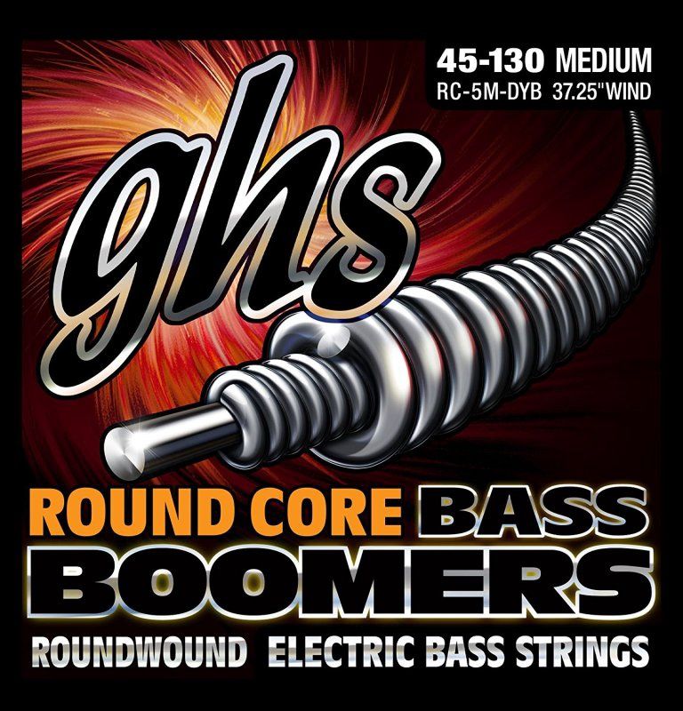Round Core Boomers Medium Electric Bass Strings (45-130) | 410306