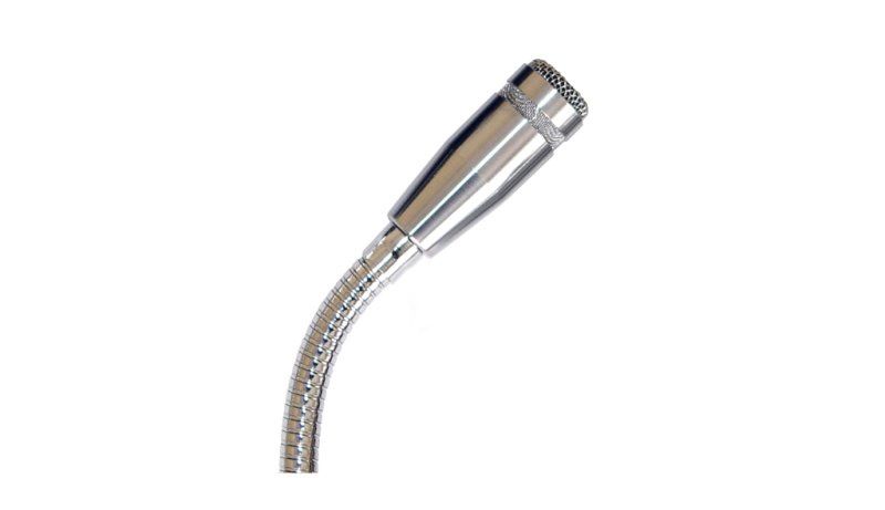 Cardioid Dynamic Microphone, 19in Gooseneck, 2 3/4in Flange and 6ft Cable - Chrome - Not Assembled | 516824