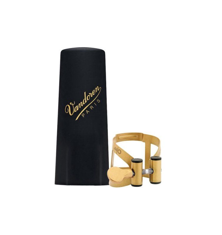 M/O Ligature and Plastic Cap for Baritone saxophone; Aged Gold Finish | 382853