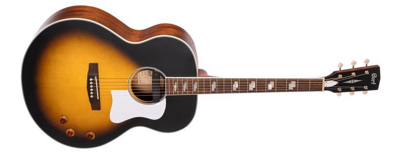 Jumbo-Sized Acoustic-Electric Guitar, Vintage Sunburst | 698045